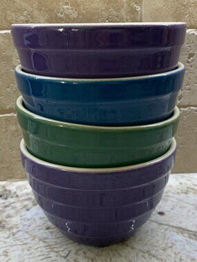 Crate&Barrel Beehive Bowls - set of 4